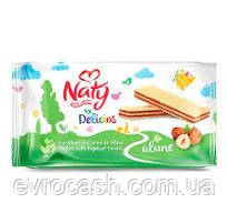 Вафлі Naty з фундуком 160 г 18 шт ящик
