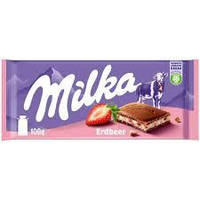 Milka Strawberry Мілка полуниця 100 г, 22 шт ящик