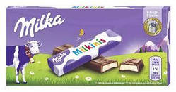 Молочний шоколад  Milkinis Milka Sticks  100 г 20шт/ящ