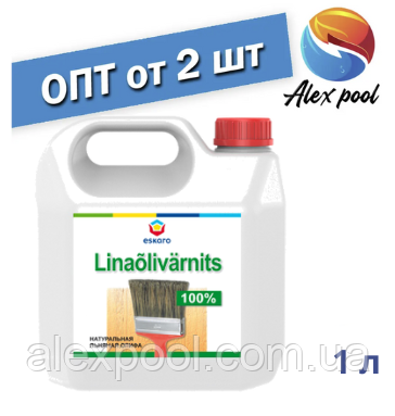 Eskaro Linaolivarnits 1 л Оліфа натуральна льняна для просочування і грунтування поверхні внутрішніх та