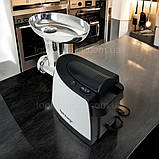 Електром'ясорубка з реверсом Rainberg 3800 Вт м'ясорубка соковижималка для томатів 1.5 кг/хв з насадками, фото 4