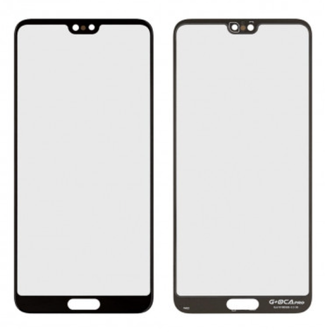 Скло дисплея для Huawei P20 Pro CLT-L29, чорне, з OCA-плівкою, фото 1