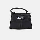 Жіноча сумочка JW PEI з натуральної шкіри чорна сумка джей ві брендова на подарунок для дівчини, фото 5
