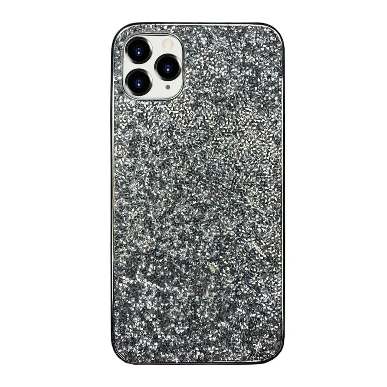 Чохол Silicone Diamond The Bling World Case для iPhone 12 Pro (01) Silver срібло