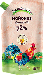 Майонез Гуляйполе Домашній 72% жирності 300 грамів дой-пак