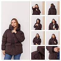 Курточка жіноча коротка з капюшоном