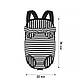 Рюкзак-кенгуру для тварин DT834 Strip Black + White L, фото 5
