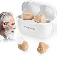 16-канальний акумуляторний цифровий слуховий апарат TooPower 216 з шумозаглушенням та підвійним мікрофоном Підсилювач слуху