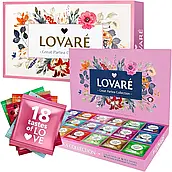 Чай в пакетиках LOVARE Great Partea Collection 90 пакетиків (18 видів по 5шт), колекційний набір чаїв