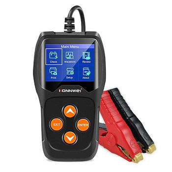 Акумуляторний тестер KONNWEI KW600 для авто кольоровий TFT LCD 12V діагностичний XP Win7 Win8 Win10 10 шт.