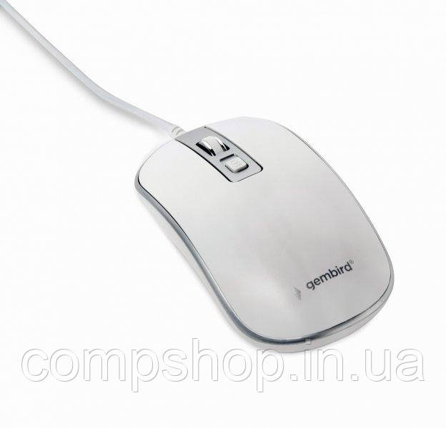 Миша Gembird MUS-4B-06-WS White/Silver USB (код 136105)
