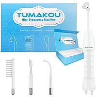 Дарсонваль TUMAKOU F08 Професійний косметологічний апарат для догляду за шкірою обличчя й тіла 4 насадки