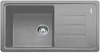 Мойка кухонная Franke Malta, фрагранит, прямоуг., с крылом, 780х435х200мм, чаша- 1, накладная, BSG 611-78, серый камень Soroka -