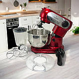 Кухонний комбайн 3в1 Crownberg 2200 Вт блендер 1.5 л міксер 5.5 м'ясорубка багатофункціональна кухонна машина, фото 4