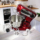 Кухонний комбайн 3в1 Crownberg 2200 Вт блендер 1.5 л міксер 5.5 м'ясорубка багатофункціональна кухонна машина, фото 3