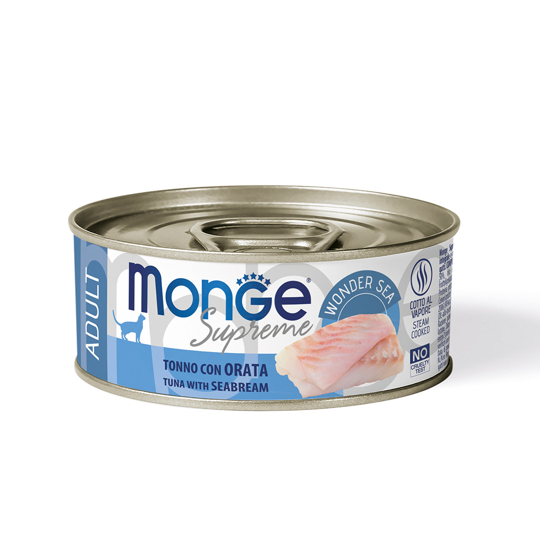 MONGE CAT Supreme Kitten тунeць та морський лящ