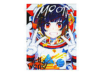 Аплікація пришивна Аніме різнокольорова "Космонавт" 18×23,5 см