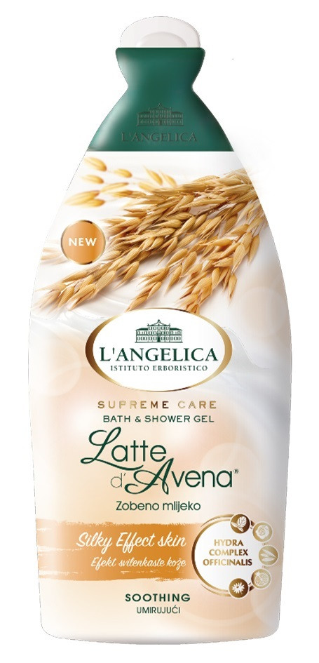 Гель для душу L'angelica Supreme Care з вівсяним молоком 500мл, фото 1