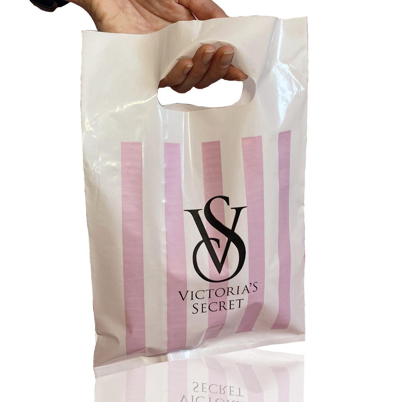 *100 шт* Поліетиленові пакети Victoria's Secret 20*30 ніжно-рожевий