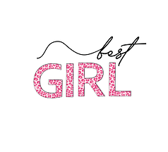 Наліпка на коробку-сюрприз - Best girl