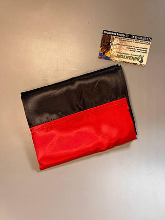 Прапор УПА червоно-чорний атлас 600 х 400, фото 1