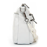 Жіноча шкіряна сумка 3011 white .Купити жіночі сумки гуртом і в роздріб із натуральної шкіри в Україні, фото 7