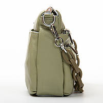 Жіноча шкіряна сумка 3011 matcha green .Купити жіночі сумки гуртом і в роздріб із натуральної шкіри в Україні, фото 7
