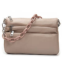 Жіноча шкіряна сумка 3011 light khaki .Купити жіночі сумки гуртом і в роздріб із натуральної шкіри в Україні, фото 3