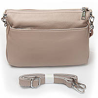 Жіноча шкіряна сумка 3011 light khaki .Купити жіночі сумки гуртом і в роздріб із натуральної шкіри в Україні, фото 5