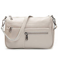 Жіноча шкіряна сумка 2041-9 l.beige.Купити жіночі сумки гуртом і в роздріб із натуральної шкіри в Україні, фото 4