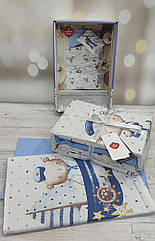 Дитяча натуральна постільна білизна у ліжечко ранфорс Cotton Box Seaman