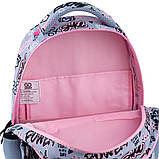 Рюкзак шкільний GoPack Education Awesome 39x29.5x12 см, 17 л, сірий (130-145 см), фото 7