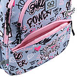 Рюкзак шкільний GoPack Education Awesome 39x29.5x12 см, 17 л, сірий (130-145 см), фото 10