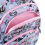 Рюкзак шкільний GoPack Education Awesome 39x29.5x12 см, 17 л, сірий (130-145 см), фото 9