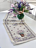 Гобеленовий ранер стіл Limaso 37x100 см. LILAC, фото 5