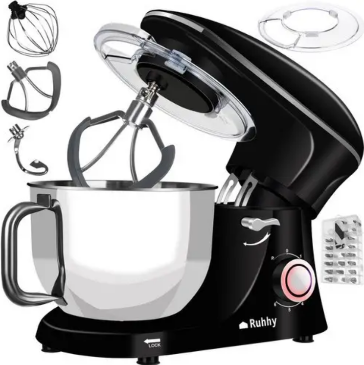 Кухонний комбайн планетарний тістоміс Ruhhy 16745 (2200W 6,2л чорний)