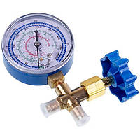 Манометричний колектор 1-вентильний WJ-466GF для холодоагентів R-32, R-410, R-134, R-407