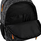 Рюкзак шкільний GoPack Education No More Rules 39x29.5x12 см, 17 л, темно-сірий (130-145 см), фото 7
