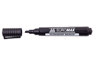 Маркер перманентний чорний скошений наконечник 1-4,6 мм Buromax BM.8707-01