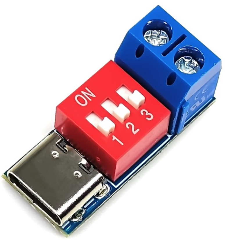 Модуль швидкої зарядки PDSink PD, регульована напруга, 4-22В