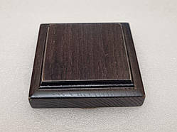 Підставка, діаметр 80*80 мм, товщина 20 мм, круглий фриз, пофарбована. Лише тверді породи дерева. №34