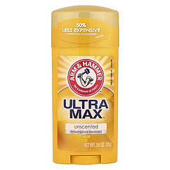 Дезодорант-антиперспірант Arm & Hammer UltraMax, Solid Antiperspirant Deodorant, Unscented 73 g