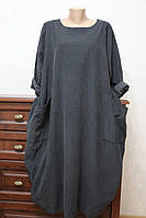 Плаття жіноче мікровельвет з кішенями