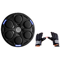 Настінний боксерський тренажер EasyFit EF-0351 музична електронна мішень для боксу із перчатками, Vse-detyam