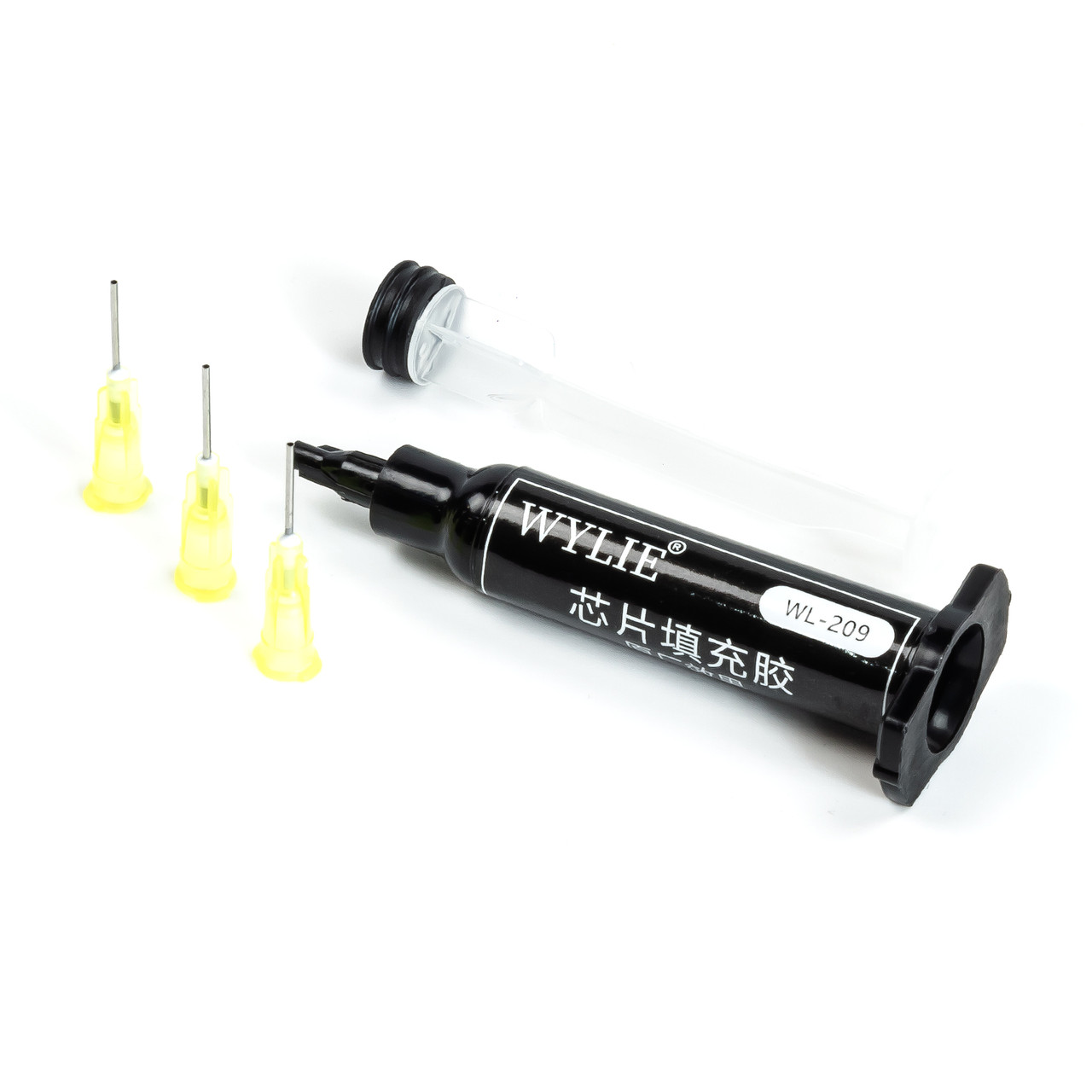 Клей-герметик WYLIE WL-209 UV для закріплення мікросхем, у шприці (глянцевий) (5 мл)