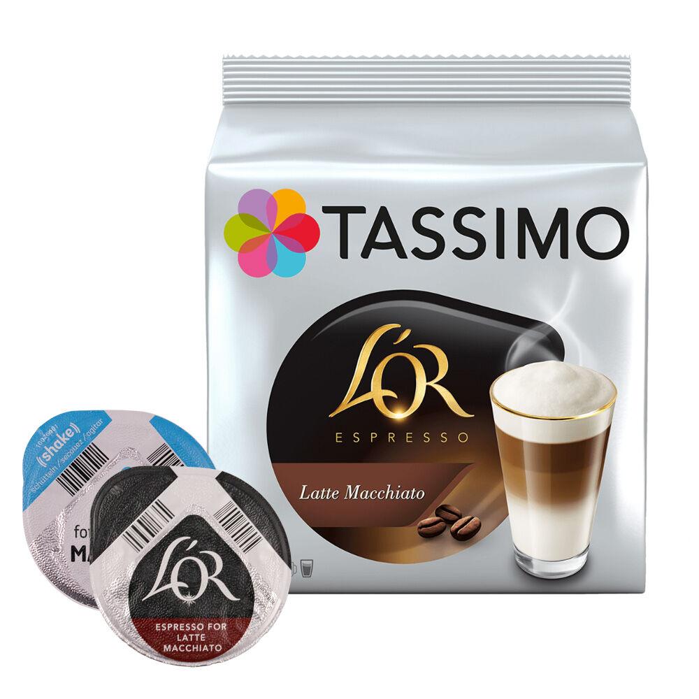Кава в капсулах L'OR by Tassimo Latte Macchiato (16 капсул = 8 порцій)