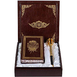 Булава (пернач) з книгою «Історія Українського війська» в футлярі