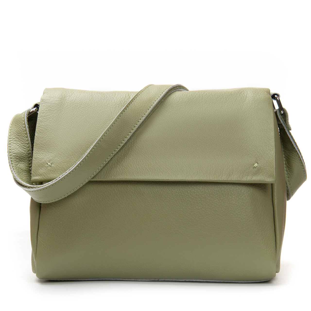 Сумка жіноча крос-боді шкіряна ALEX RAI 6504 olive