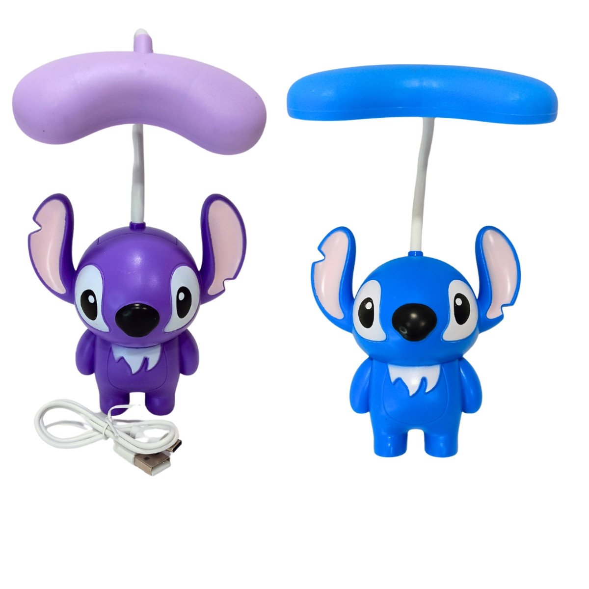 Світильник дитячий + нічник Стіч h-22 см, асорті (зарядка від USB) 28100, фото 1