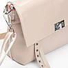 Сумка жіноча крос-боді шкіряна ALEX RAI 8793-9 beige, фото 4
